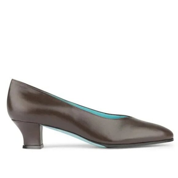 Thierry Rabotin Neutral Taupe Plum Nappa Leather Minimalist Heels Pumps 36.5 6 - Picture 1 of 12
